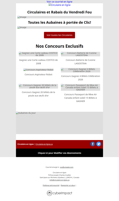 Circulaires et Rabais du Vendredi Fou 2025⚫️🔴