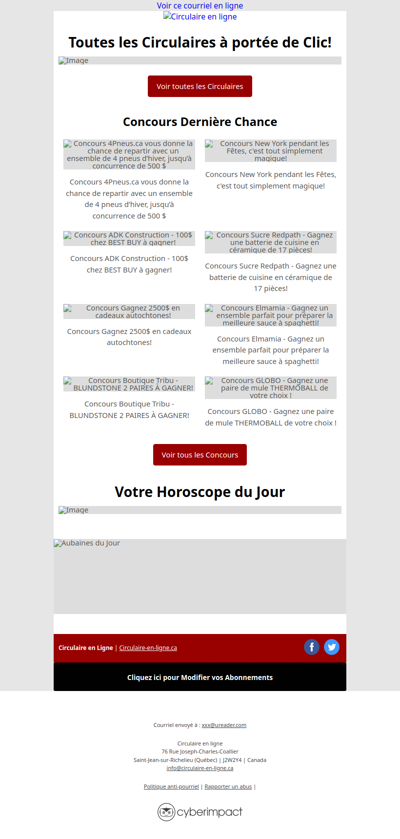 Semaine du 20 Novembre au 26 Novembre 2025