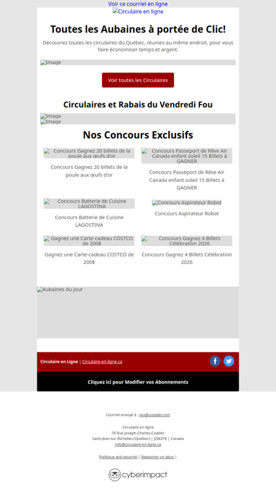 Walmart Tigre Géant IGA Metro Super C Uniprix Canac