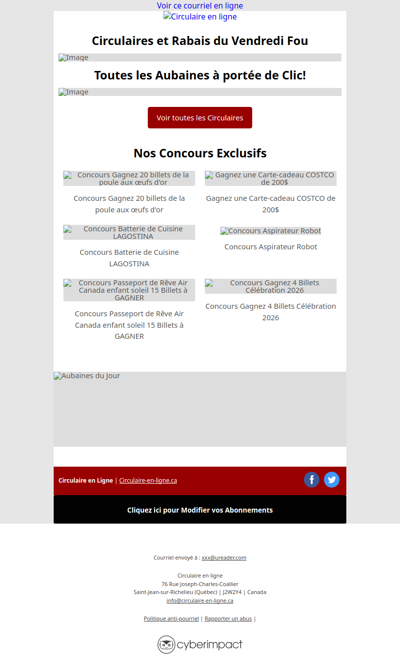 Circulaires et Rabais du Vendredi Fou 2025⚫️🔴