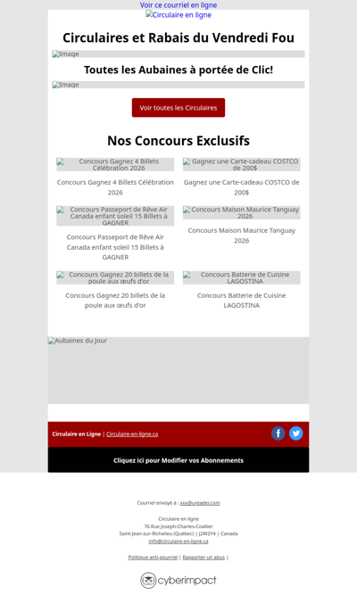 Circulaires et Rabais du Vendredi Fou 2025⚫️🔴