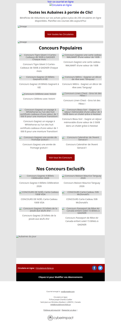 Super C Maxi Metro Tigre Géant Walmart Canac Jean Coutu