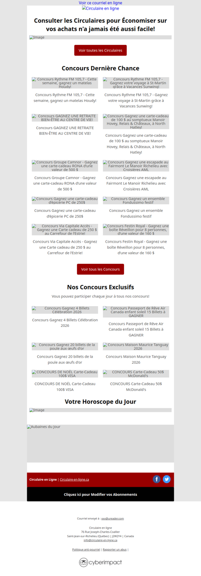 Semaine du 11 Décembre au 17 Décembre 2025🤩