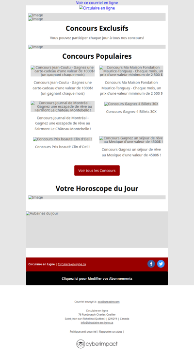 Toutes Les Circulaires du Québec sont ici !