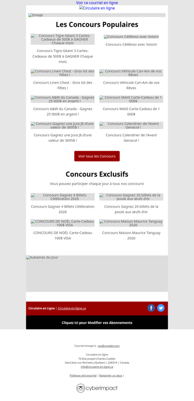 Concours 20 000$ en Prix à Gagner🏆