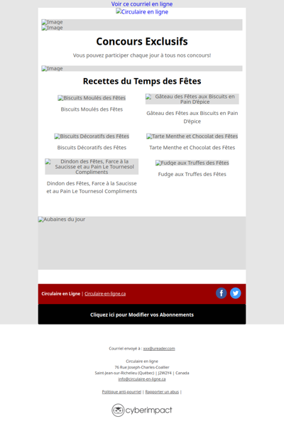 Nouvelles Circulaires du 25 au 31 décembre 2025