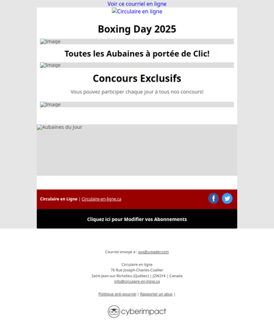 Boxing Day 2025 – Soldes Exceptionnels d’Après-Noël🤩