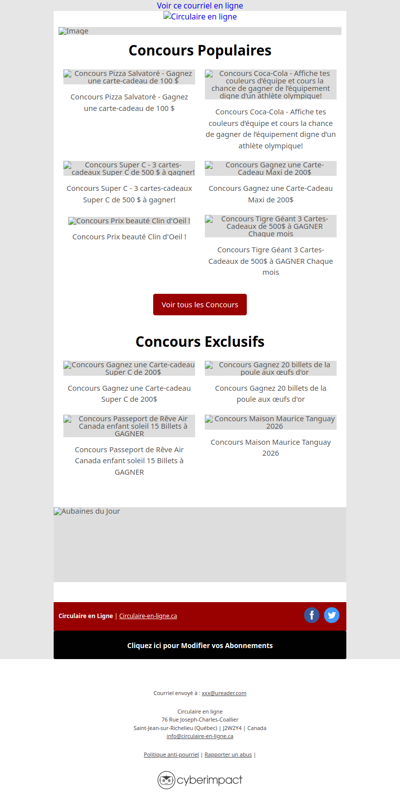 Concours Gagnez 4 Billets 30X🏆 Courez la chance de Remportez 3 000 000$