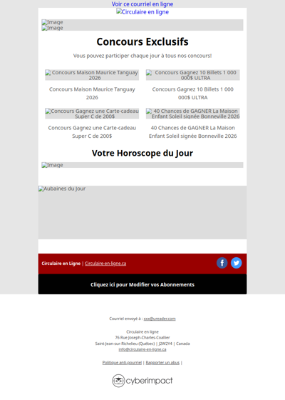 Circulaires de la Semaine Prochaine