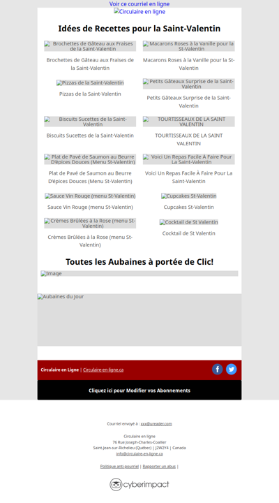 12 idées de Recettes pour la Saint-Valentin❤️