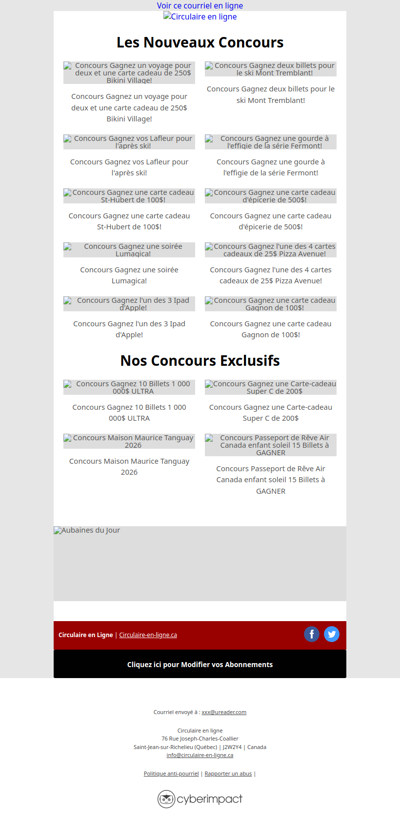 Découvrez nos Nouveaux Concours en cours🏆