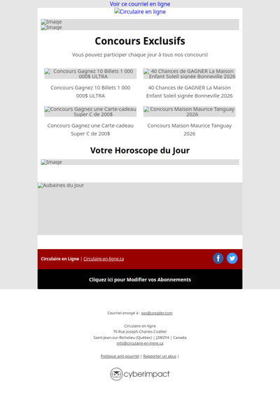 Toutes Les Circulaires du Québec sont ici !