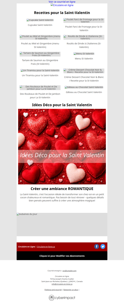 Recettes pour la Saint-Valentin en Amoureux❤️