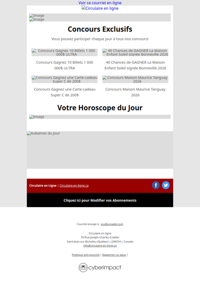 Circulaires de la Semaine Prochaine