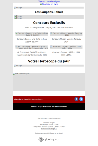 Toutes Les Circulaires du Québec sont ici !