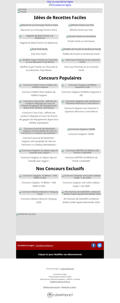 Nouvelles Circulaires du 26 Février au 4 Mars 2026