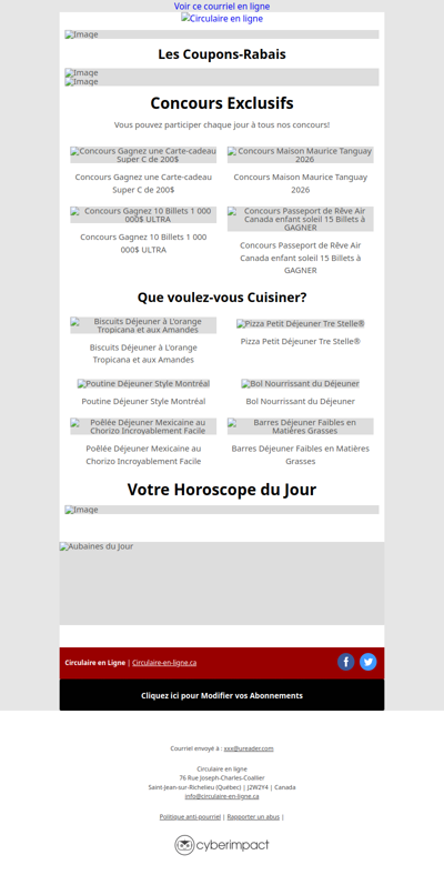 Toutes Les Circulaires du Québec sont ici !