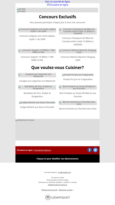 Maxi Costco Super C IGA Metro Rossy Walmart Tigre Géant Jean Coutu