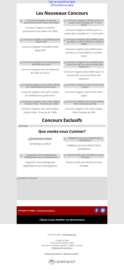 10 Nouveaux Concours 🏆