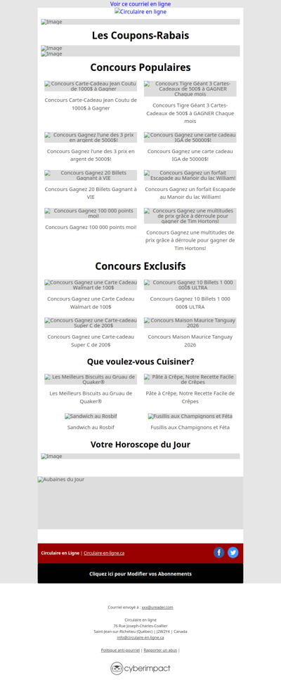 Toutes Les Circulaires du Québec sont ici !
