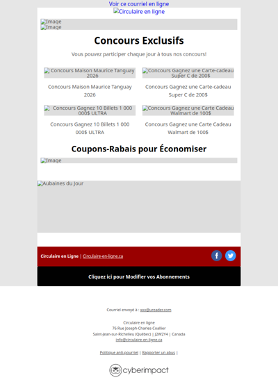 Maxi Costco Super C IGA Metro Rossy Walmart Tigre Géant Jean Coutu