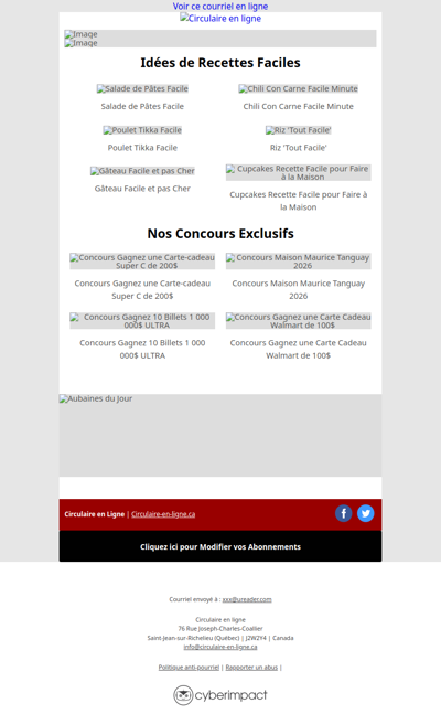 Nouvelles Circulaires du 12 au 18 Mars 2026