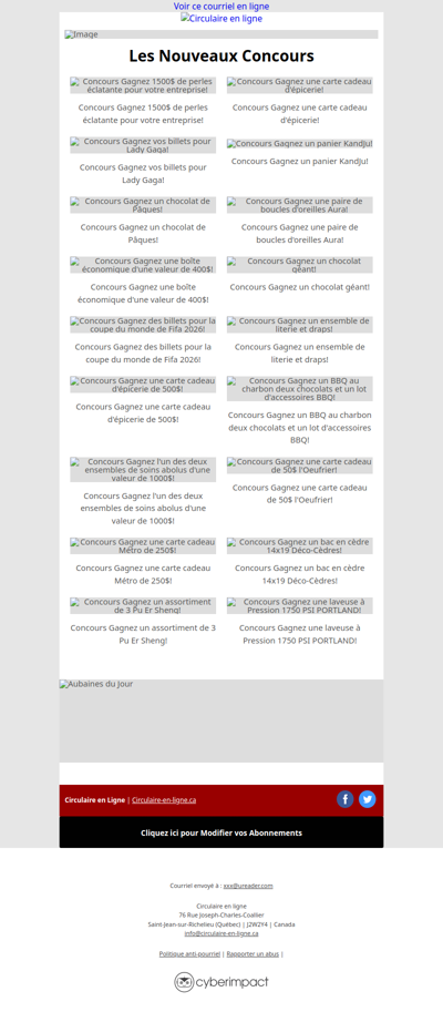 Concours Gagnez une Carte-Cadeau METRO de 1000$