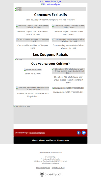 Walmart Tigre Géant IGA Metro Super C Uniprix Canac