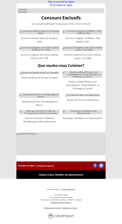 Maxi Costco Super C IGA Metro Rossy Walmart Tigre Géant Jean Coutu