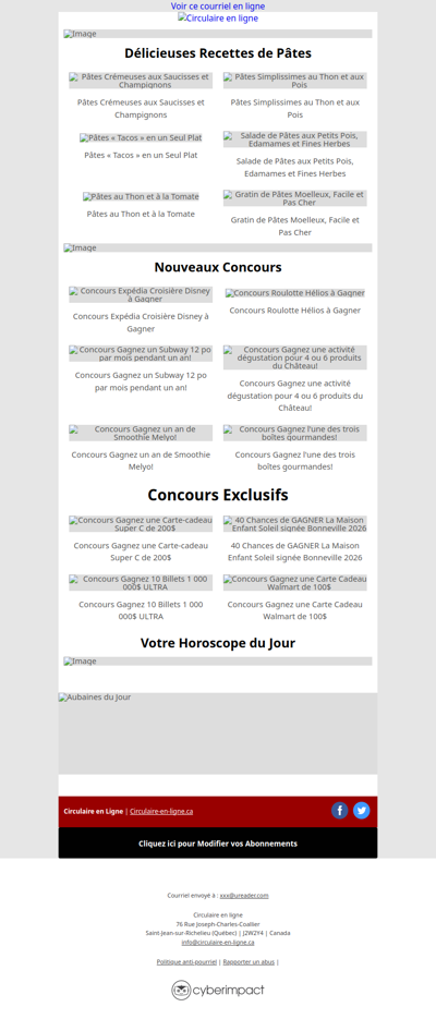 Toutes Les Circulaires du Québec sont ici !