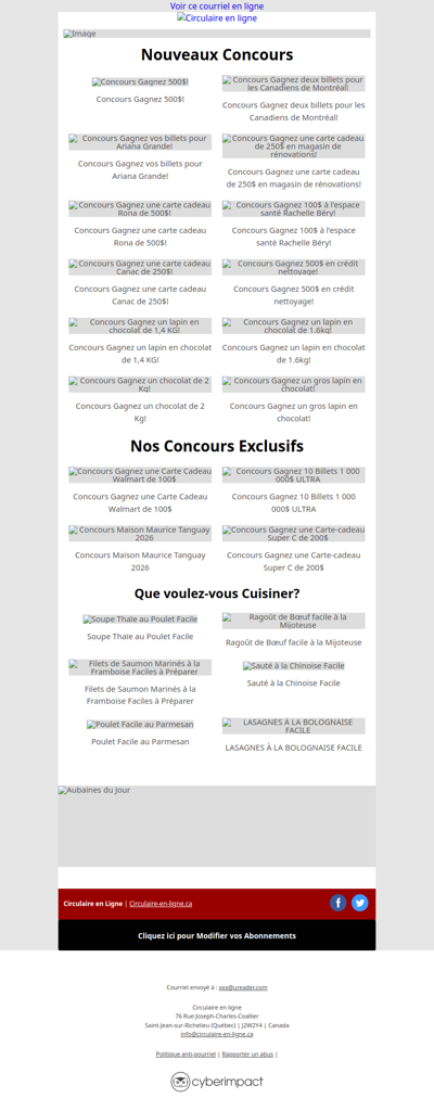 Concours Gagnez une Carte-Cadeau METRO de 1000$