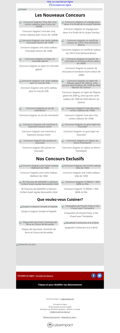 Gagnez une carte cadeau IGA de 50 000$ 🤩