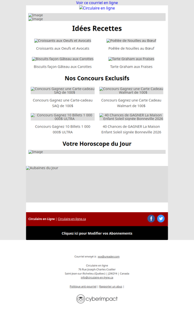 Toutes les Circulaires du 26 Mars au 1 Avril 2026