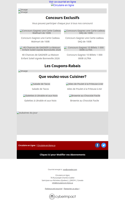 Walmart Tigre Géant IGA Metro Super C Uniprix Canac