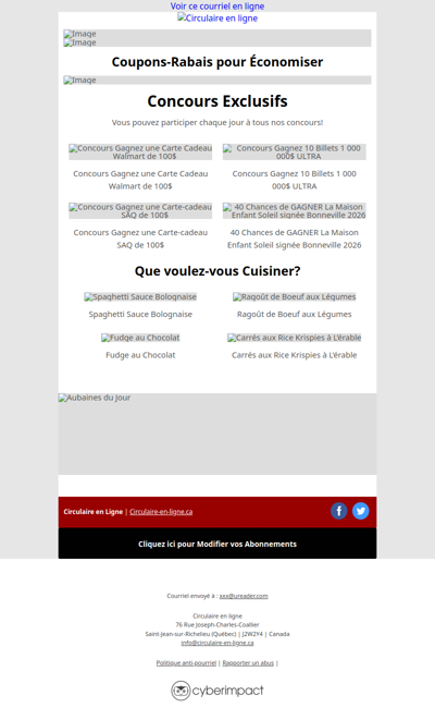 Maxi Costco Super C IGA Metro Rossy Walmart Tigre Géant Jean Coutu