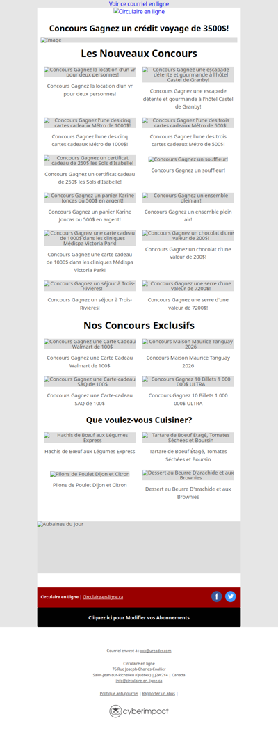 Nouveaux Concours, de nouvelles chances de gagner 🎁