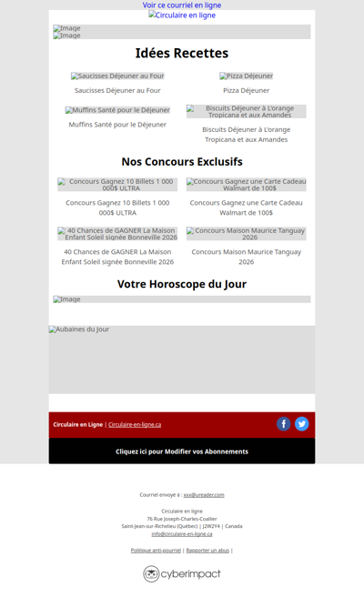 Toutes les Circulaires du 2 au 8 Avril 2026