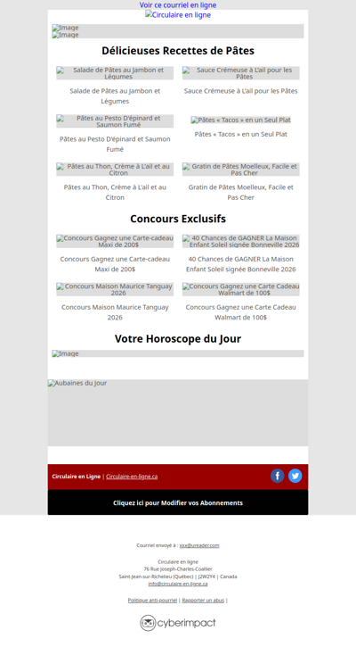 Toutes Les Circulaires du Québec sont ici !