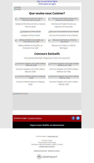 Walmart Tigre Géant IGA Metro Super C Uniprix Canac