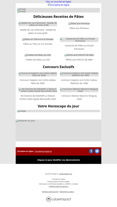 Toutes les Circulaires du Québec sont ici !