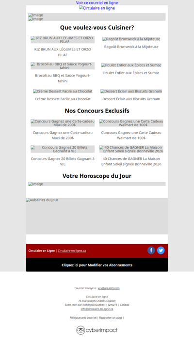 Toutes les Circulaires du 23 au 29 Avril 2026