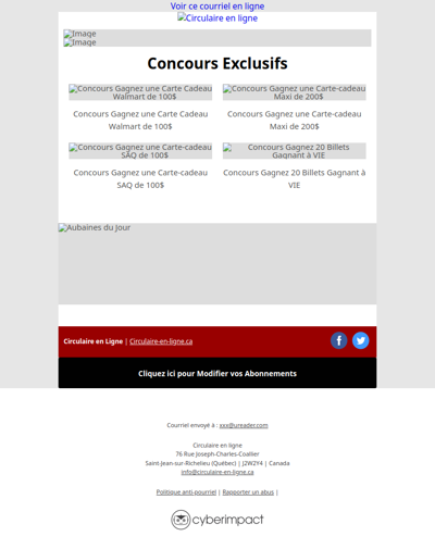 Maxi Costco Super C IGA Metro Rossy Walmart Tigre Géant Jean Coutu