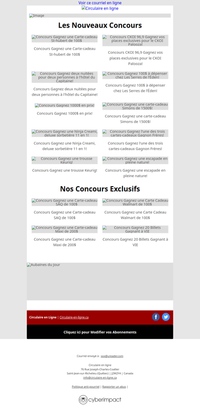 Gagnez 20 Billets Gagnant à VIE🏆