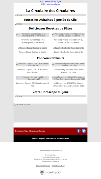 Toutes les Circulaires du Québec sont ici !