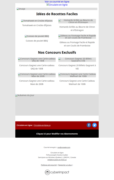 Maxi Costco Super C IGA Metro Rossy Walmart Tigre Géant Jean Coutu