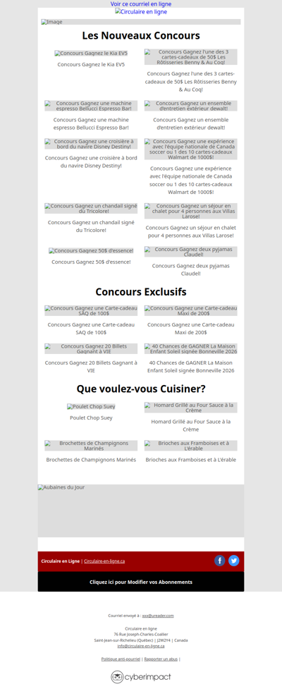 Nouveaux concours disponibles – participez dès aujourd’hui 😎