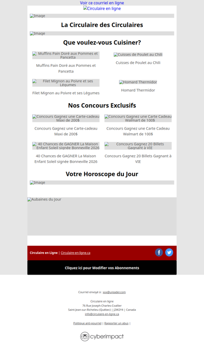 Toutes les Circulaires du 7 au 13 Mai 2026