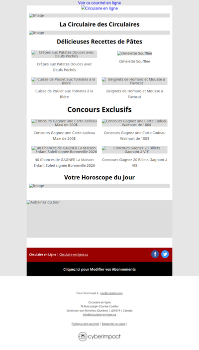 Toutes les Circulaires du Québec sont ici !