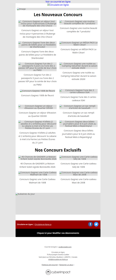 Nouveaux Concours🏆 Gagnez une carte cadeau d’essence de 200$