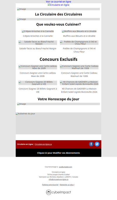 Toutes les Circulaires du Québec sont ici !